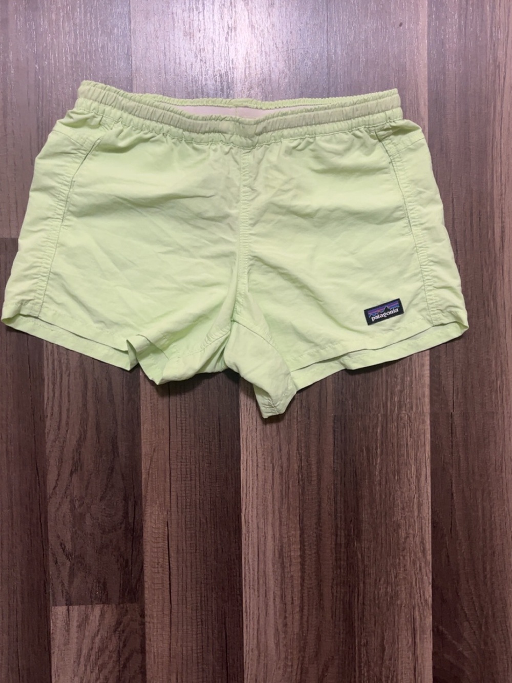Patagonia Kids Girls Large Light Green Shorts